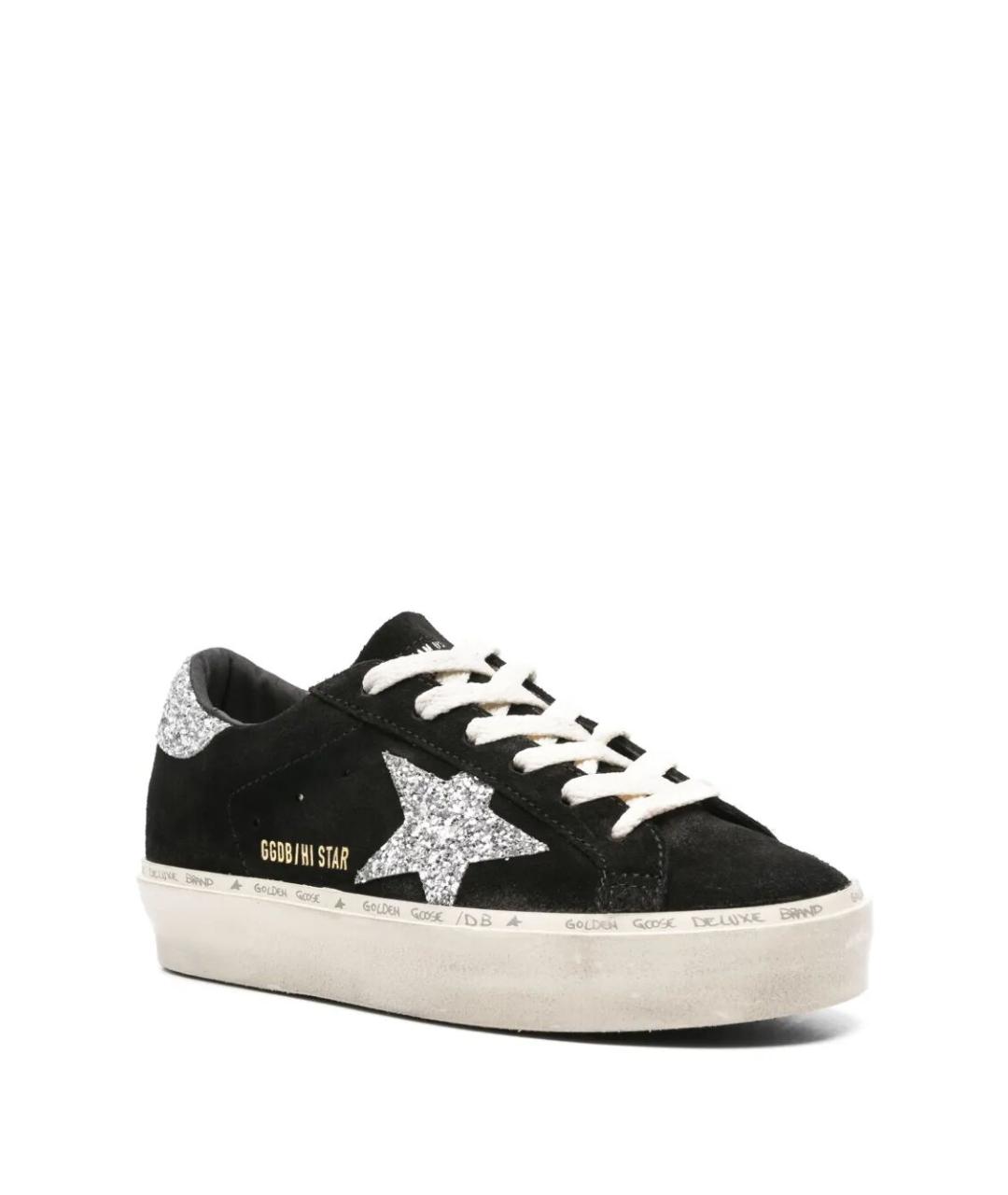 GOLDEN GOOSE DELUXE BRAND Черные замшевые кеды, фото 2