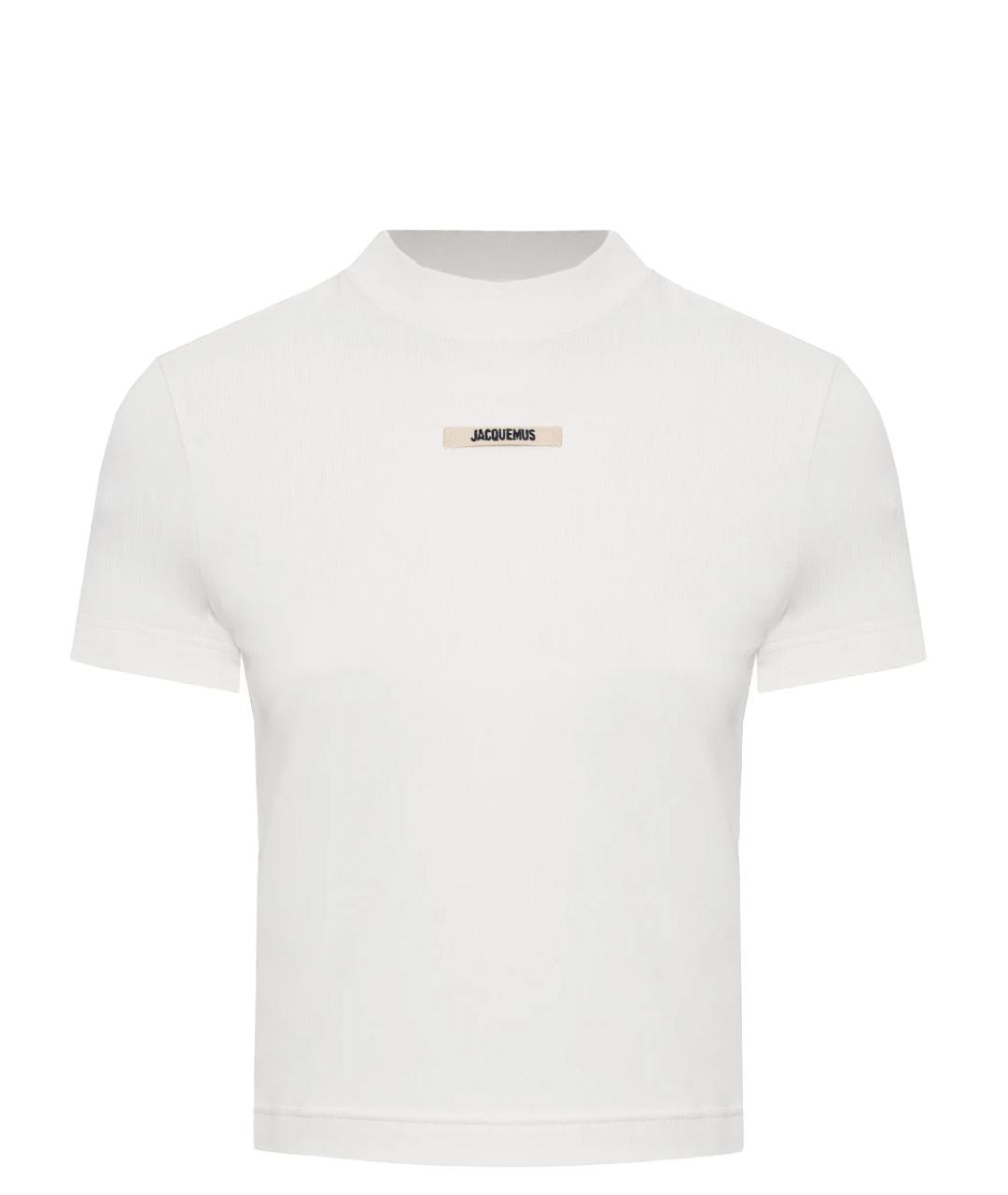 JACQUEMUS Белая хлопковая футболка, фото 1