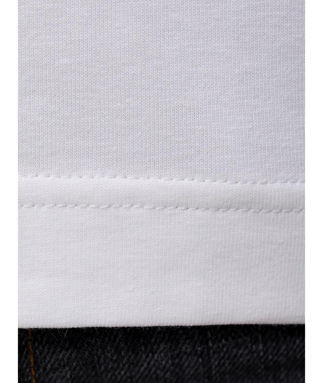 JACQUEMUS Белая хлопковая футболка, фото 5