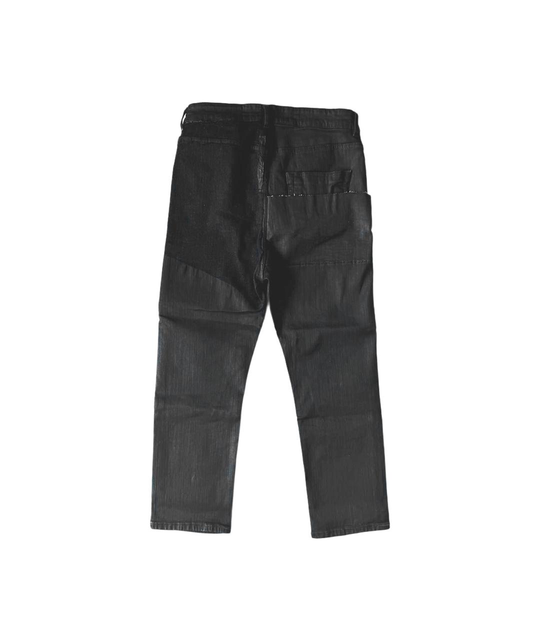 RICK OWENS DRKSHDW Синие хлопко-полиэстеровые джинсы скинни, фото 3