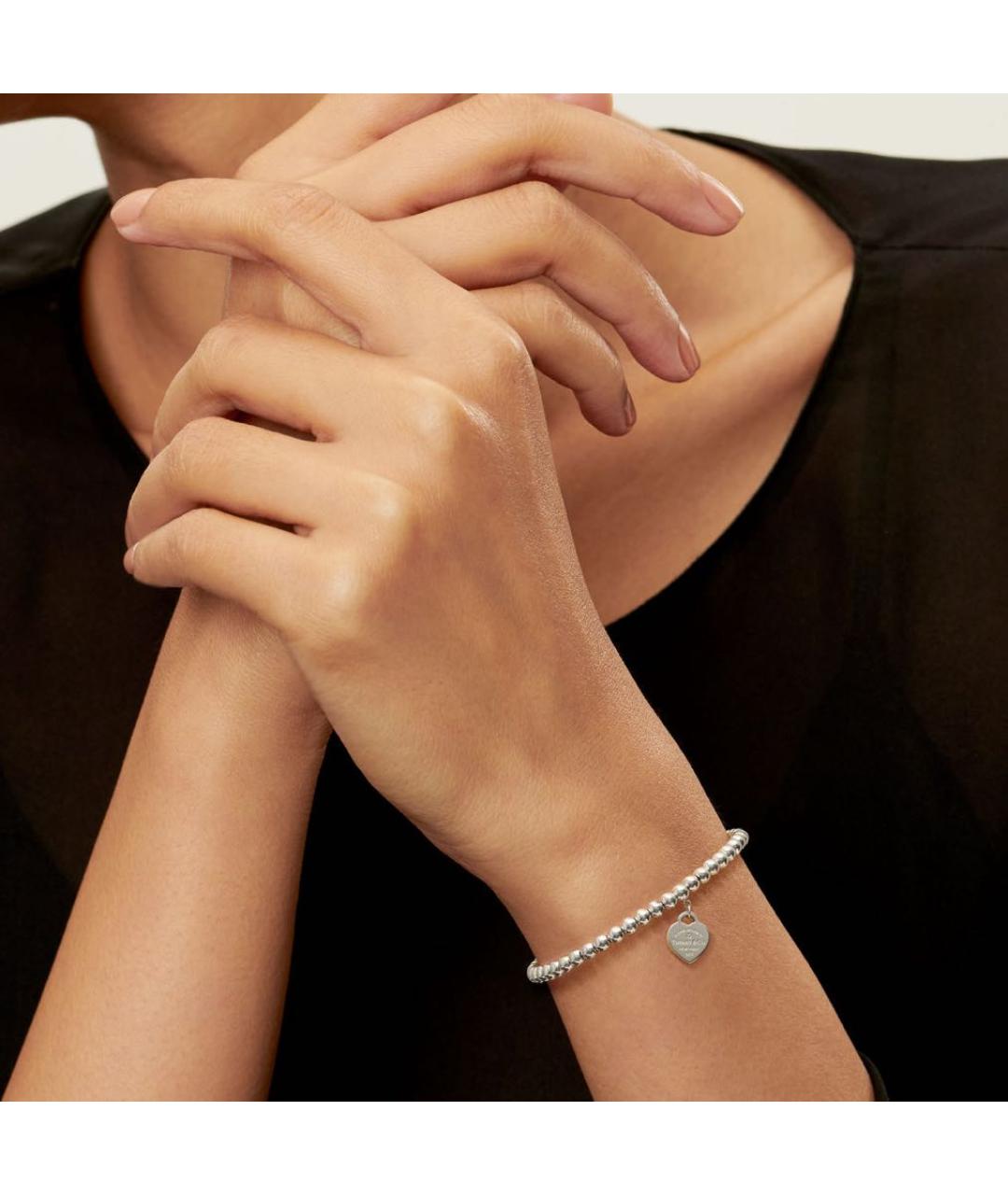 TIFFANY&CO Бирюзовый серебряный браслет, фото 2
