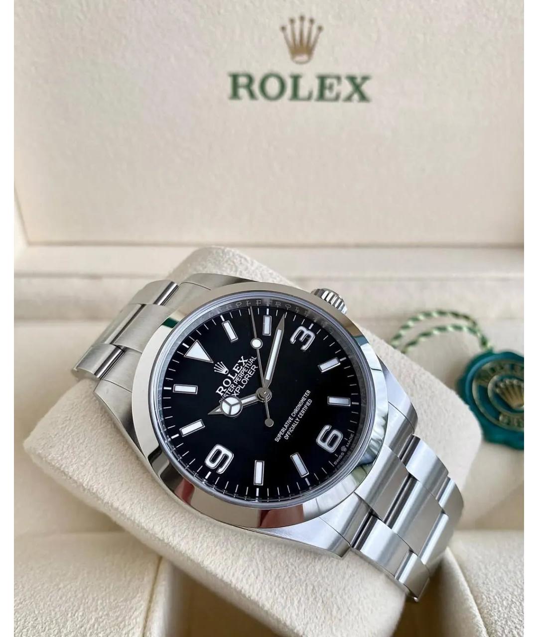 ROLEX Черные часы, фото 4