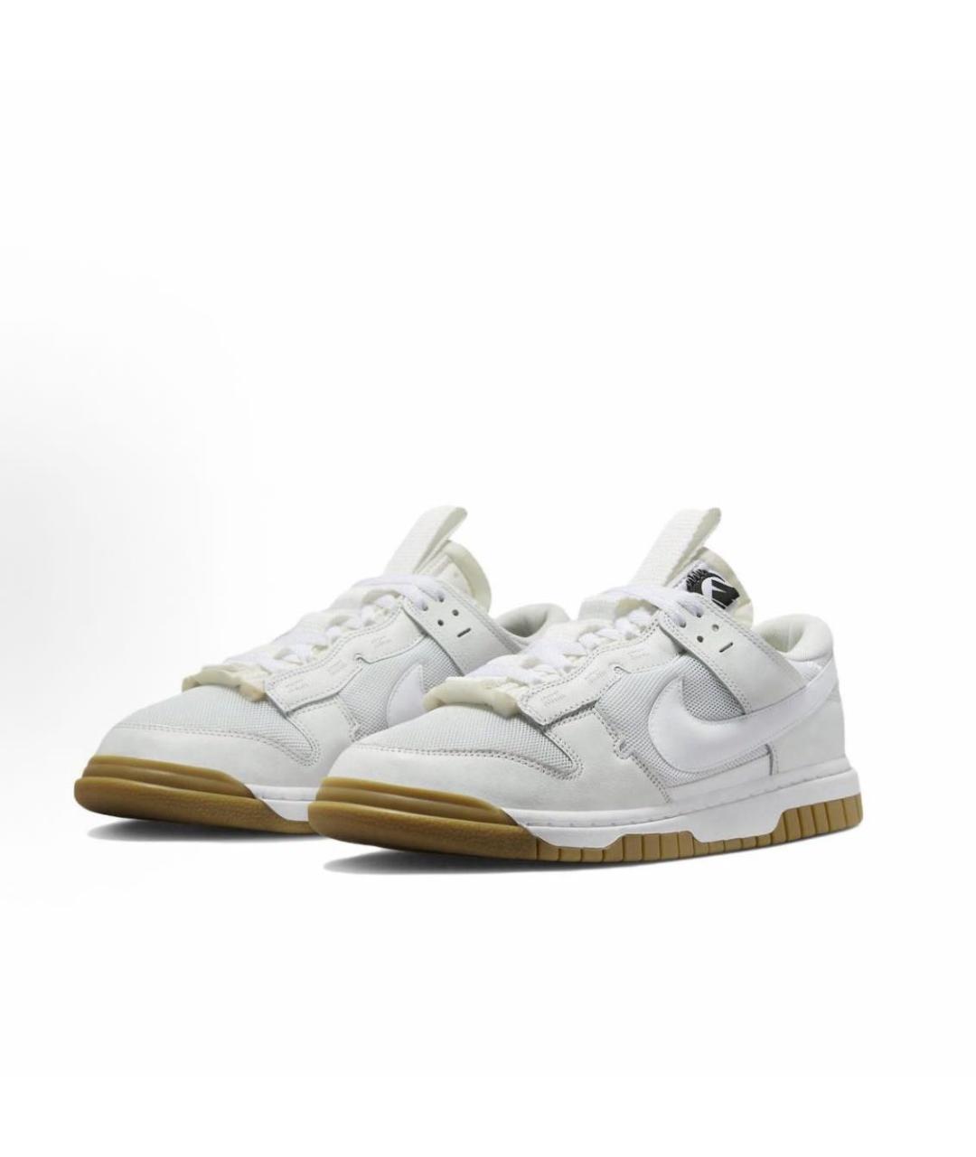 NIKE Белые кожаные низкие кроссовки / кеды, фото 2
