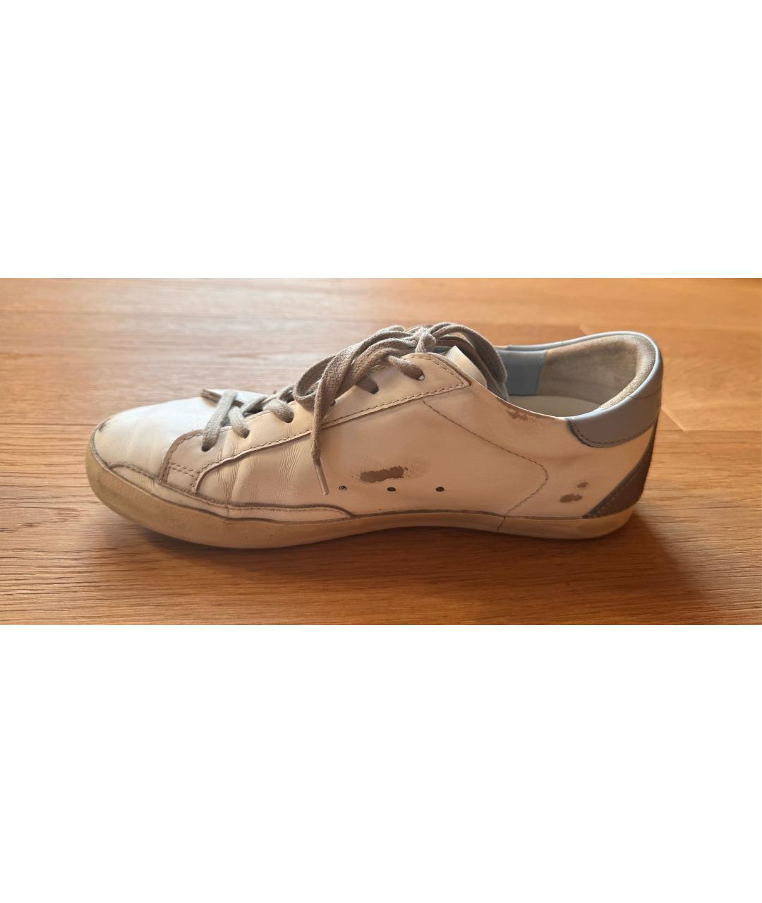 GOLDEN GOOSE DELUXE BRAND Белые кожаные кеды, фото 5