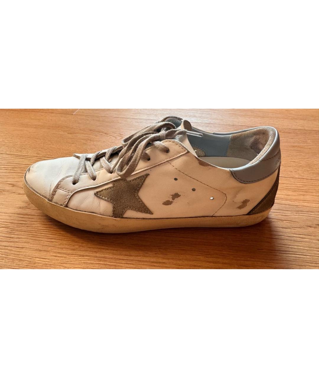 GOLDEN GOOSE DELUXE BRAND Белые кожаные кеды, фото 8