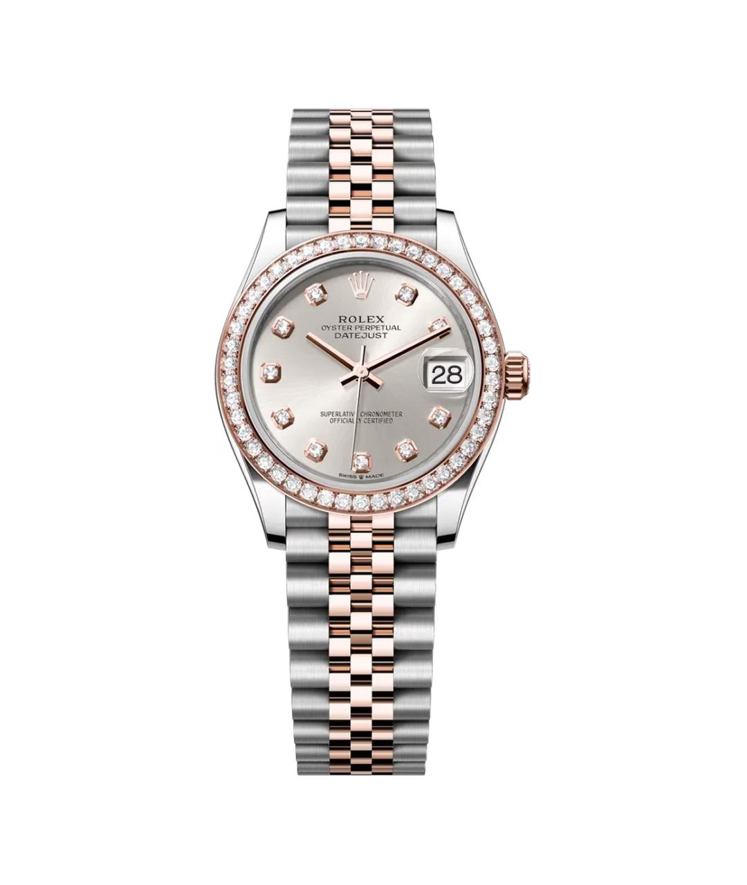 ROLEX Серебряные часы из розового золота, фото 1