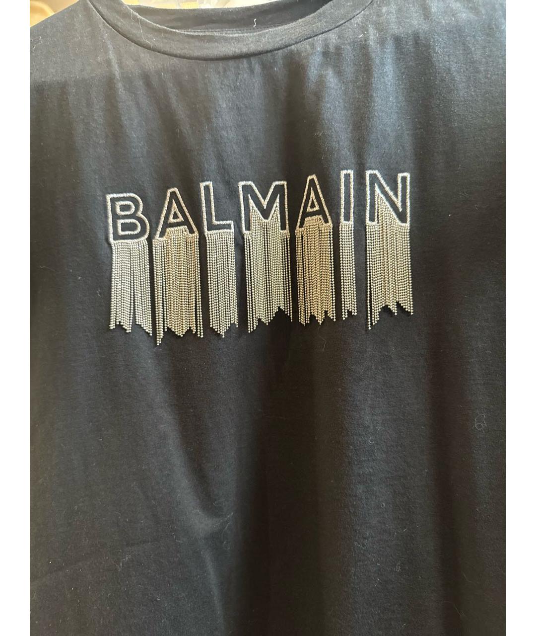 BALMAIN KIDS Черный хлопковый детская футболка / топ, фото 4