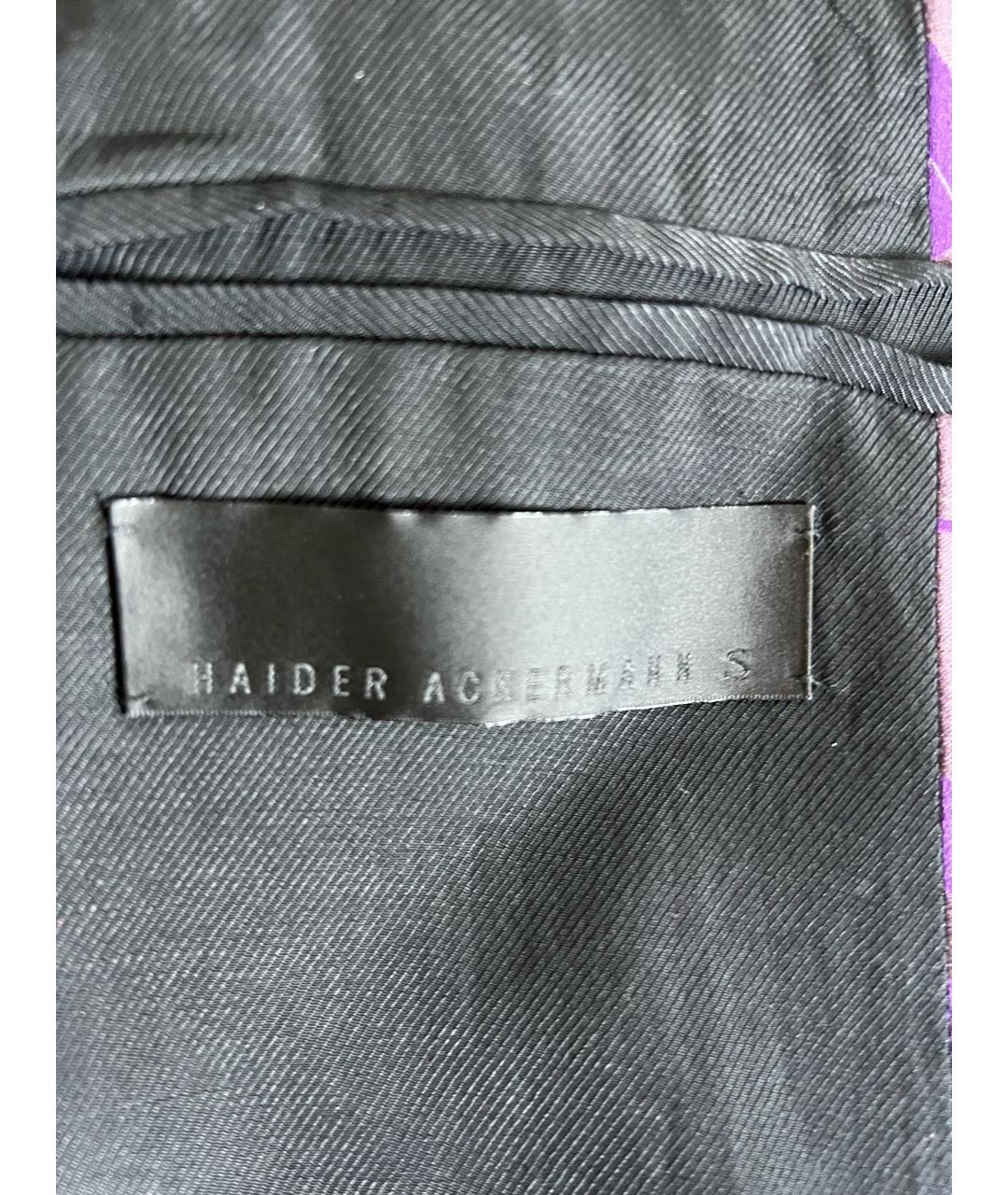 HAIDER ACKERMANN Фиолетовая шелковая туника, фото 3