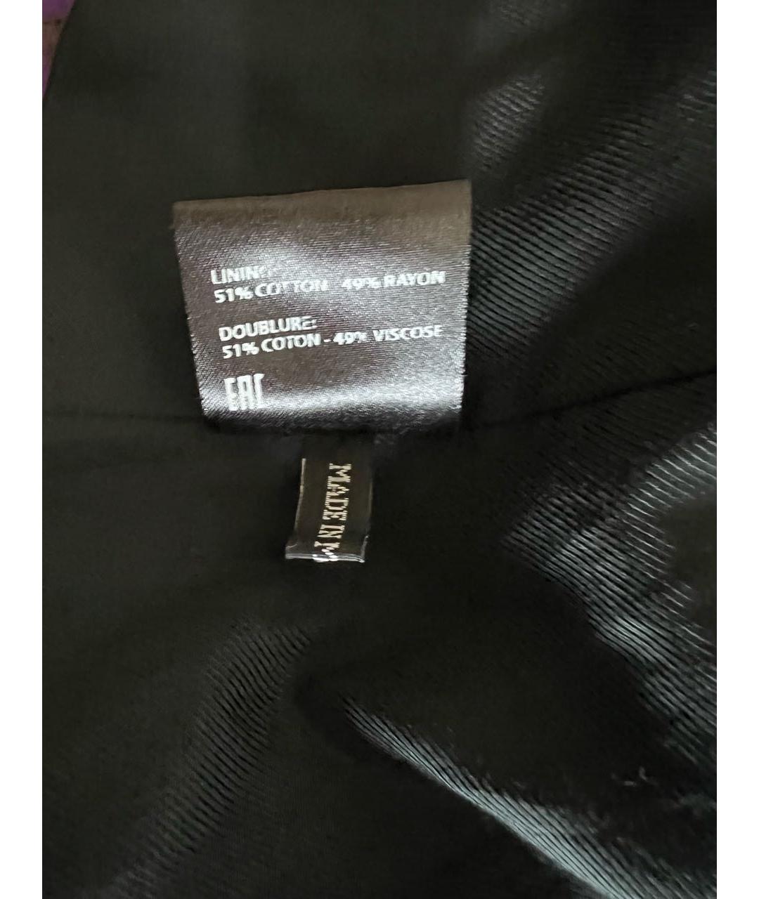 HAIDER ACKERMANN Фиолетовая шелковая туника, фото 5