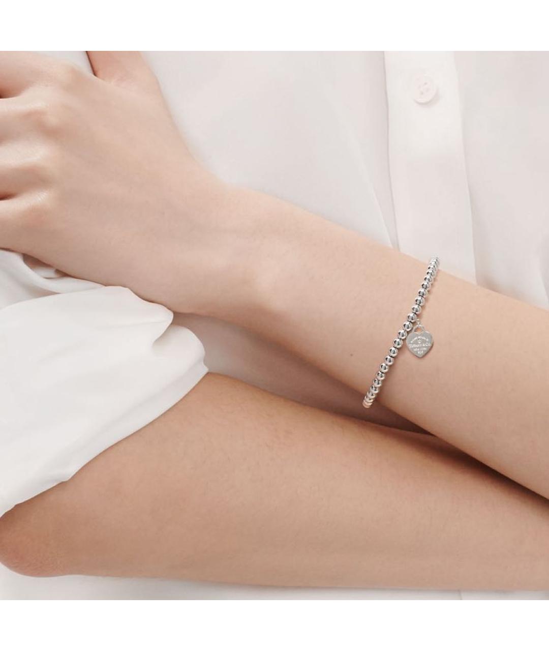 TIFFANY&CO Розовый серебряный браслет, фото 2