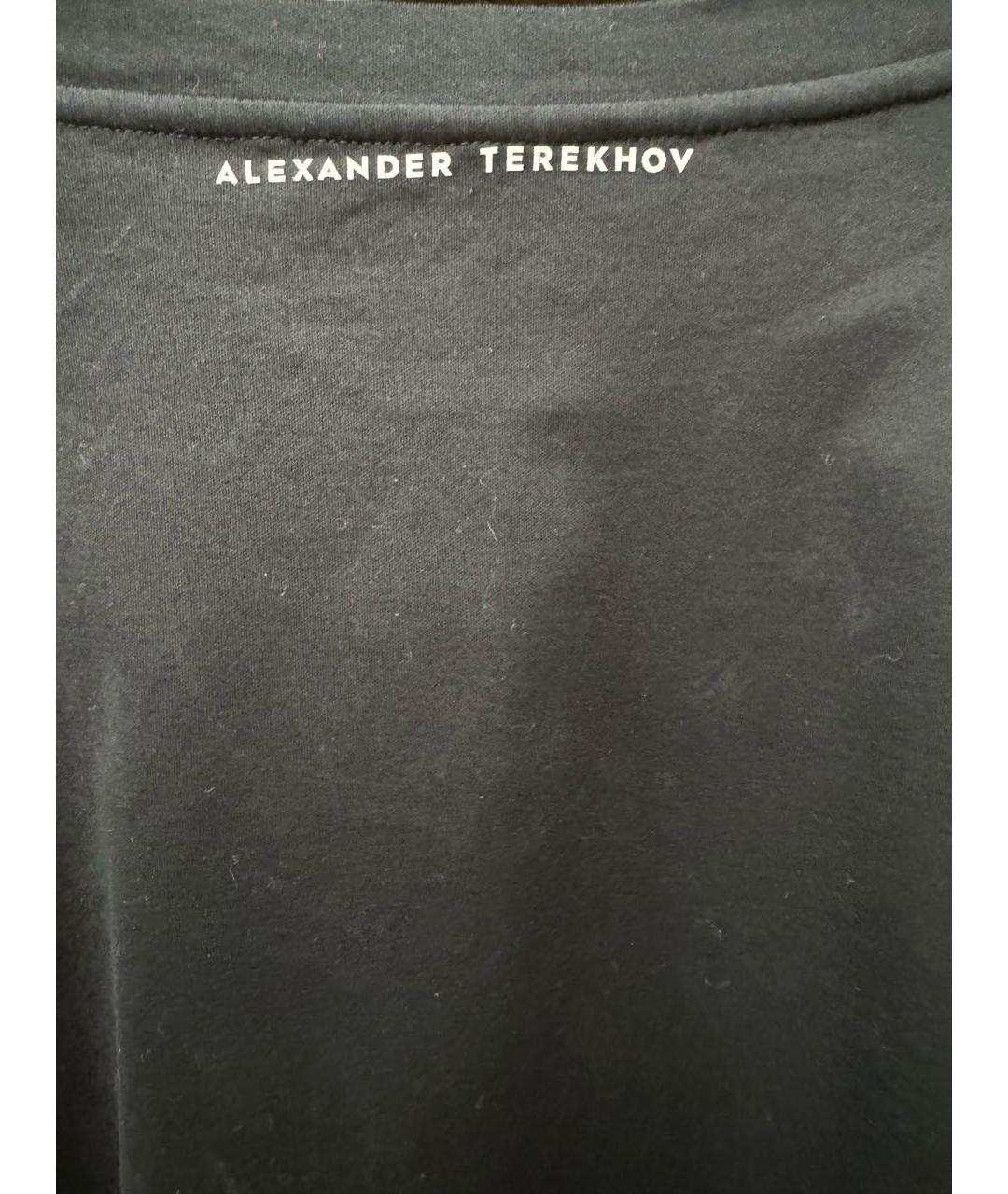 ALEXANDER TEREKHOV Черная хлопковая футболка, фото 3