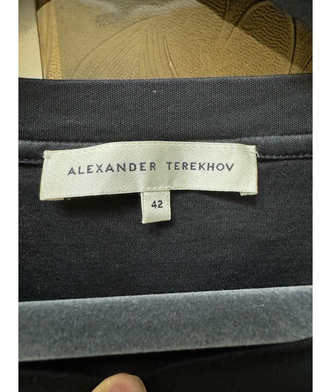 ALEXANDER TEREKHOV Черная хлопковая футболка, фото 4