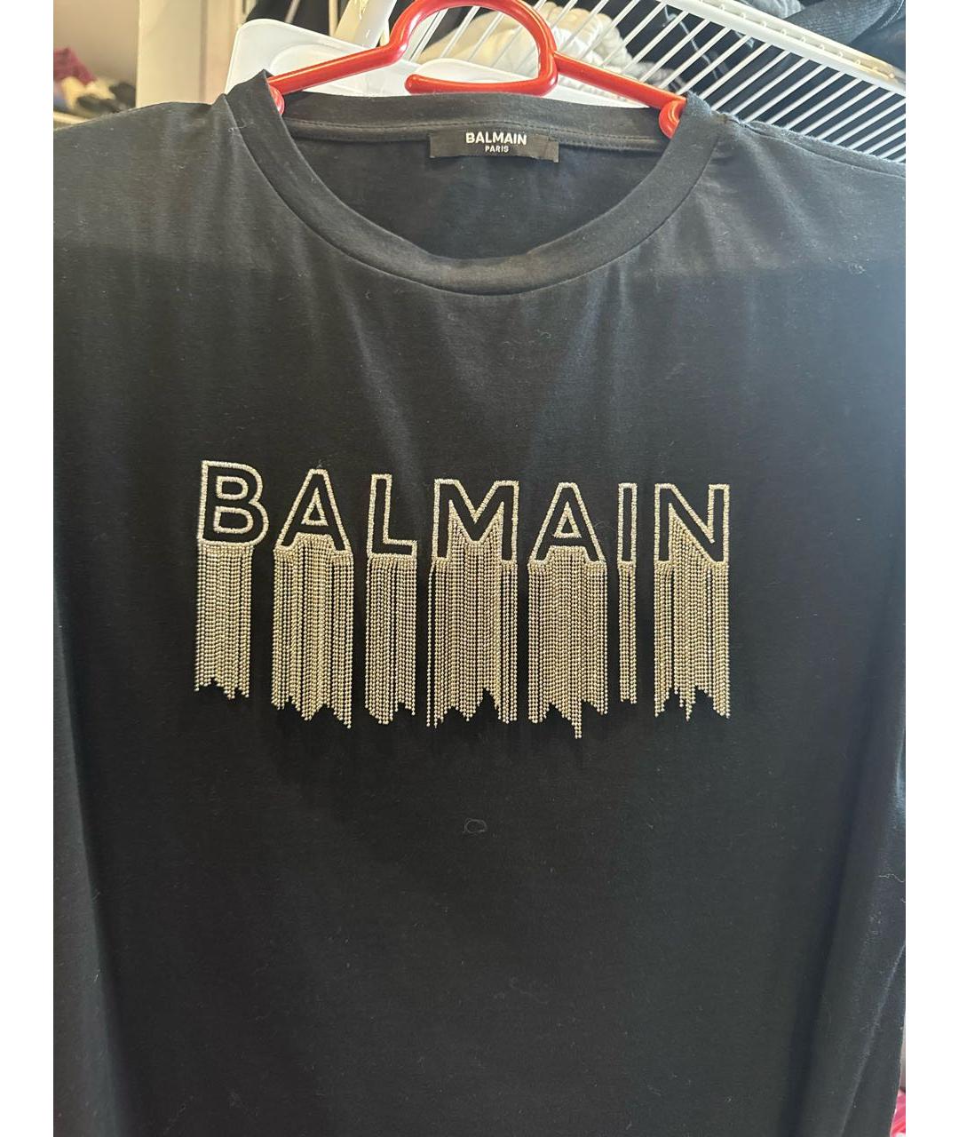 BALMAIN KIDS Черный хлопковый детская футболка / топ, фото 3