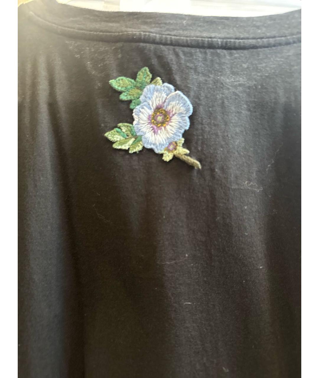 GUCCI Черная хлопковая футболка, фото 3