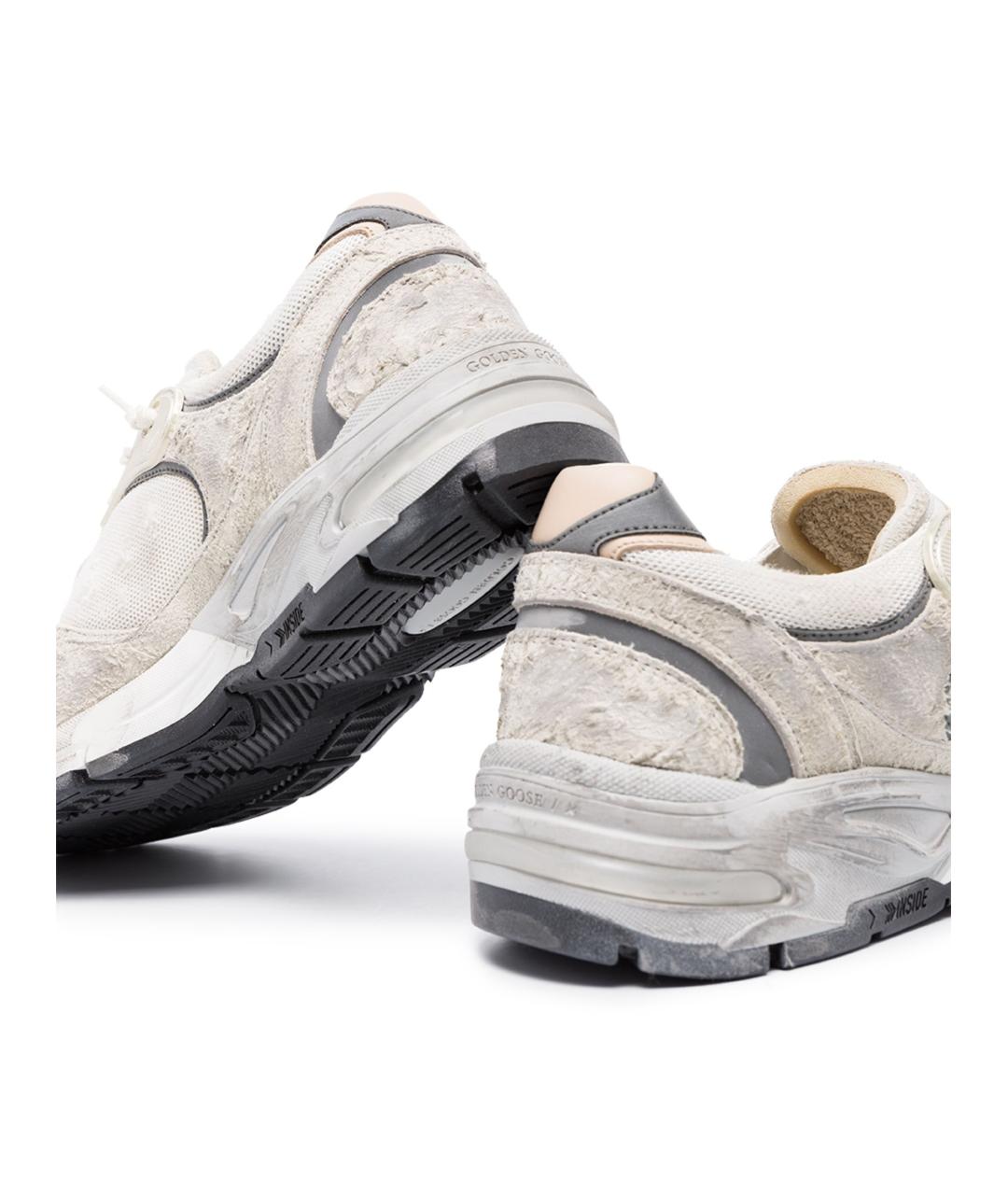GOLDEN GOOSE DELUXE BRAND Белые замшевые низкие кроссовки / кеды, фото 3