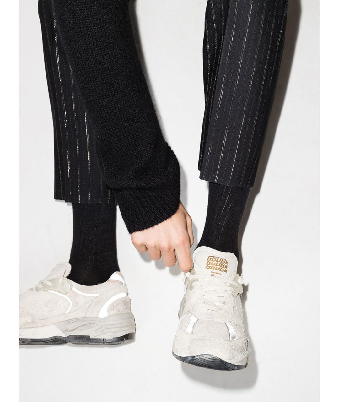 GOLDEN GOOSE DELUXE BRAND Белые замшевые низкие кроссовки / кеды, фото 4