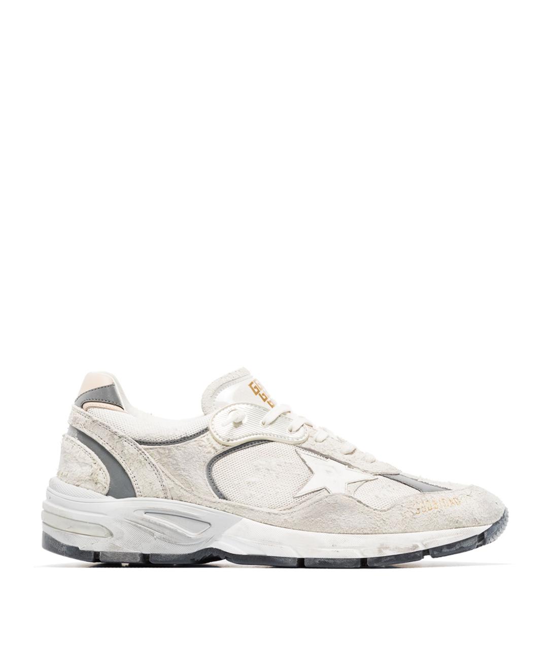 GOLDEN GOOSE DELUXE BRAND Белые замшевые низкие кроссовки / кеды, фото 1