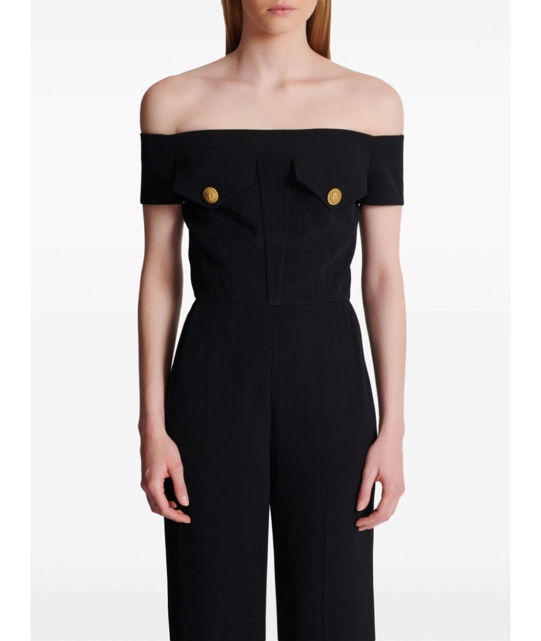 BALMAIN Черный комбинезон, фото 4