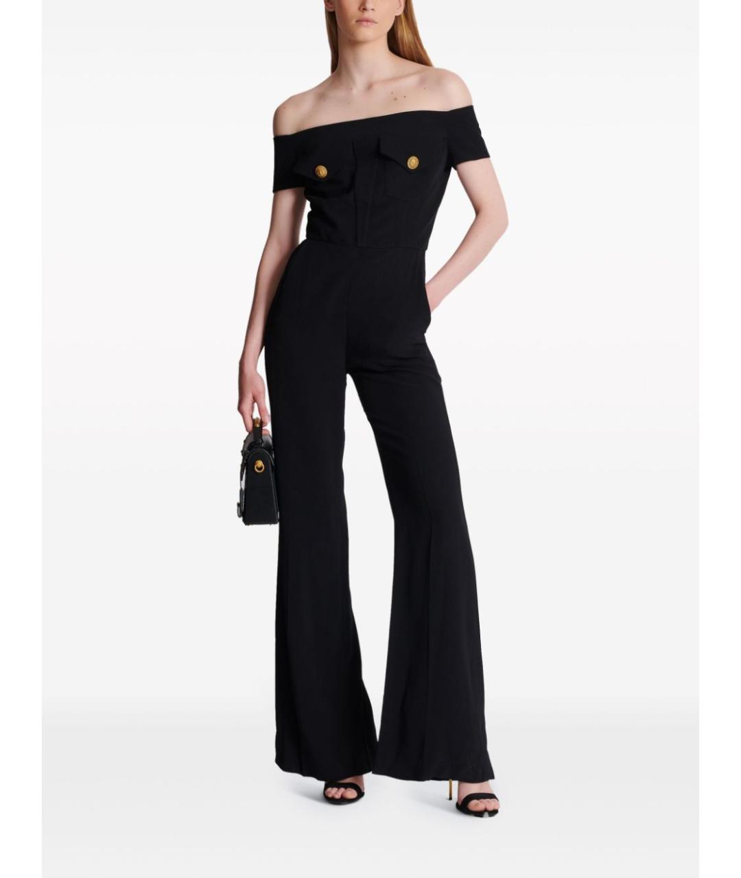 BALMAIN Черный комбинезон, фото 2