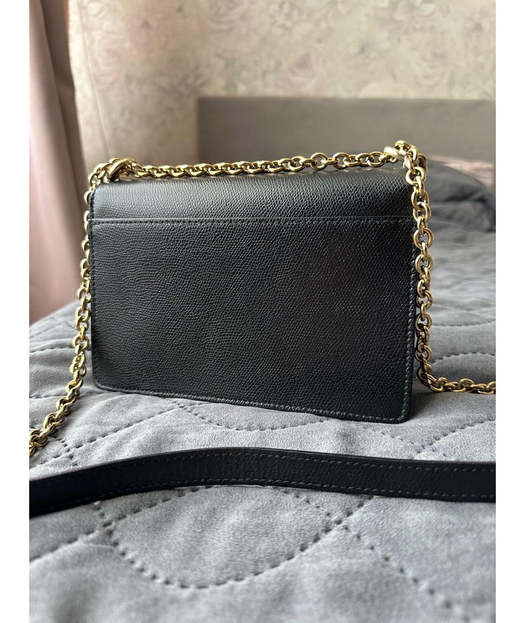 FURLA Черная кожаная сумка через плечо, фото 3