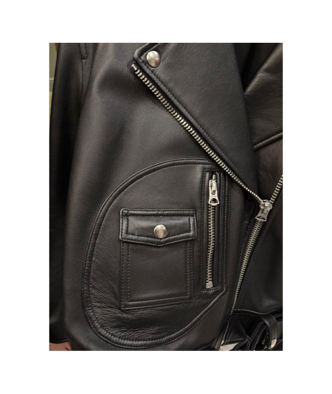 ACNE STUDIOS Черная кожаная куртка, фото 7