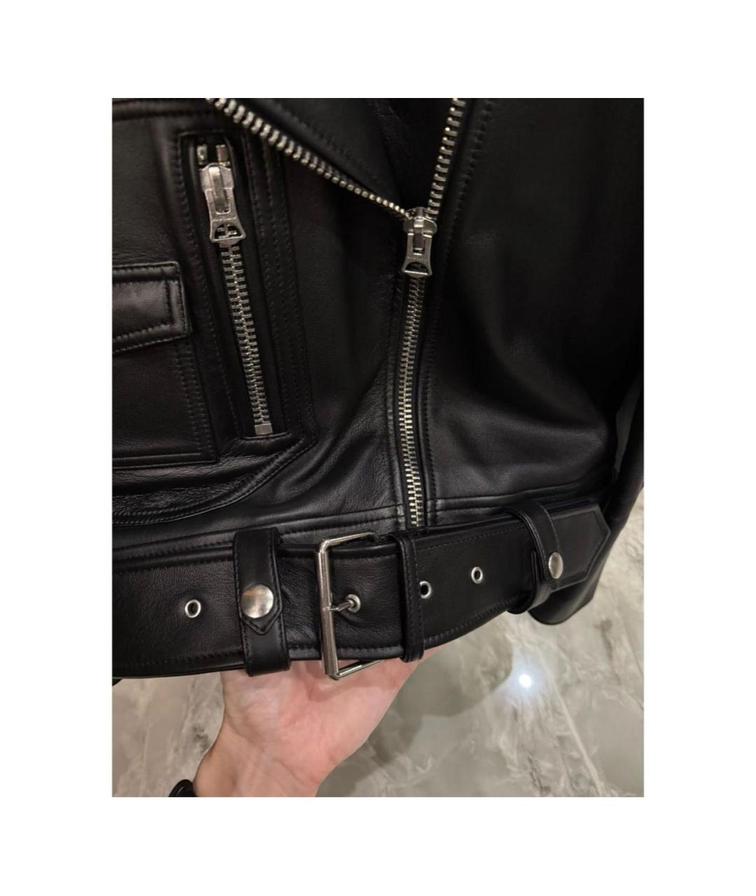 ACNE STUDIOS Черная кожаная куртка, фото 6