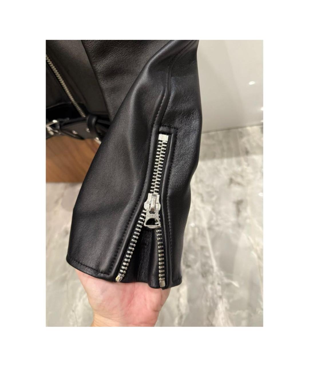 ACNE STUDIOS Черная кожаная куртка, фото 5