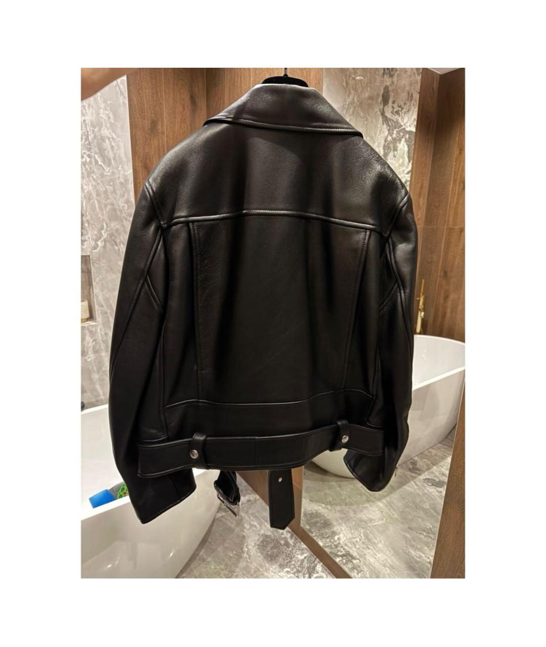 ACNE STUDIOS Черная кожаная куртка, фото 2