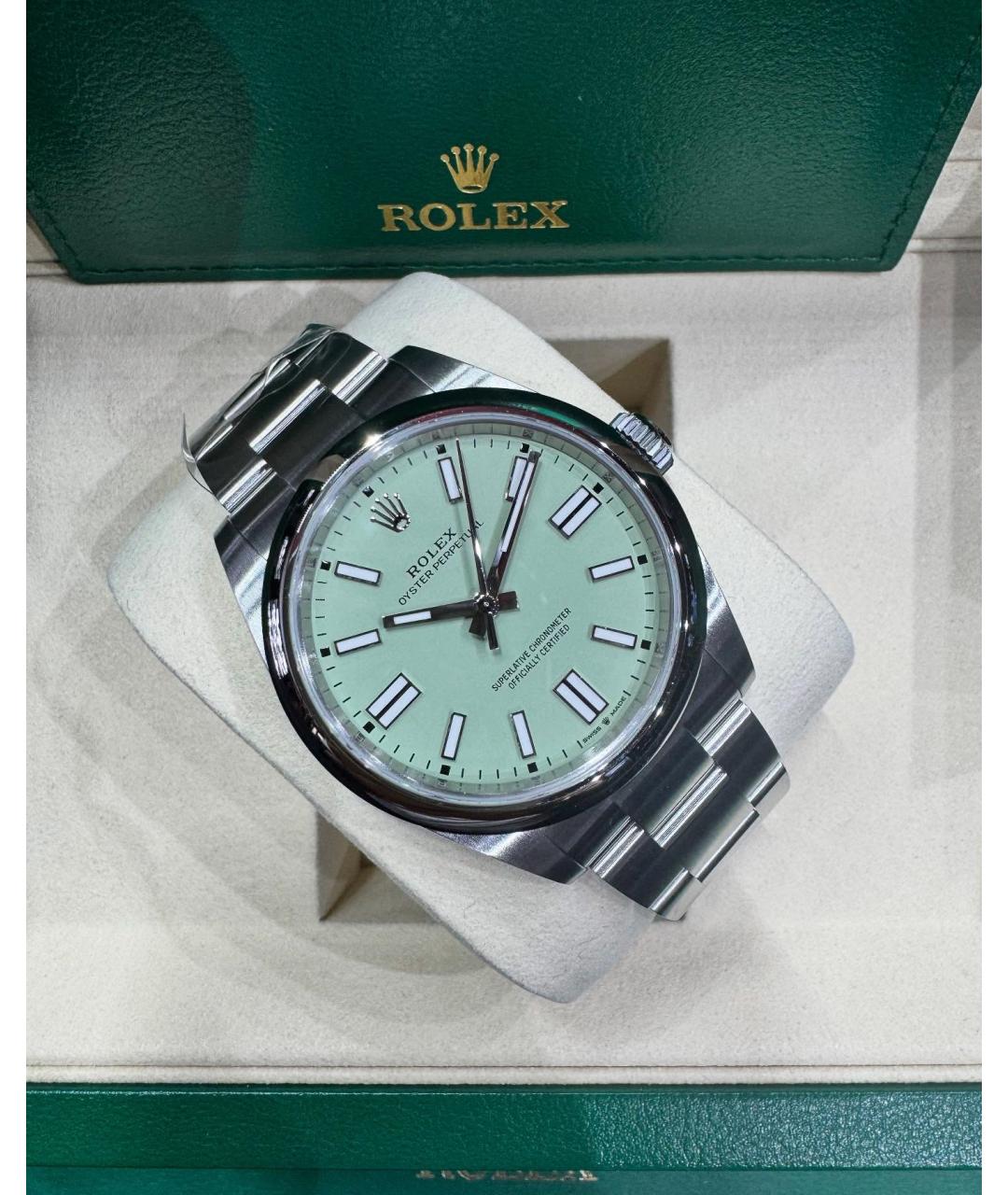ROLEX Зеленые часы, фото 4