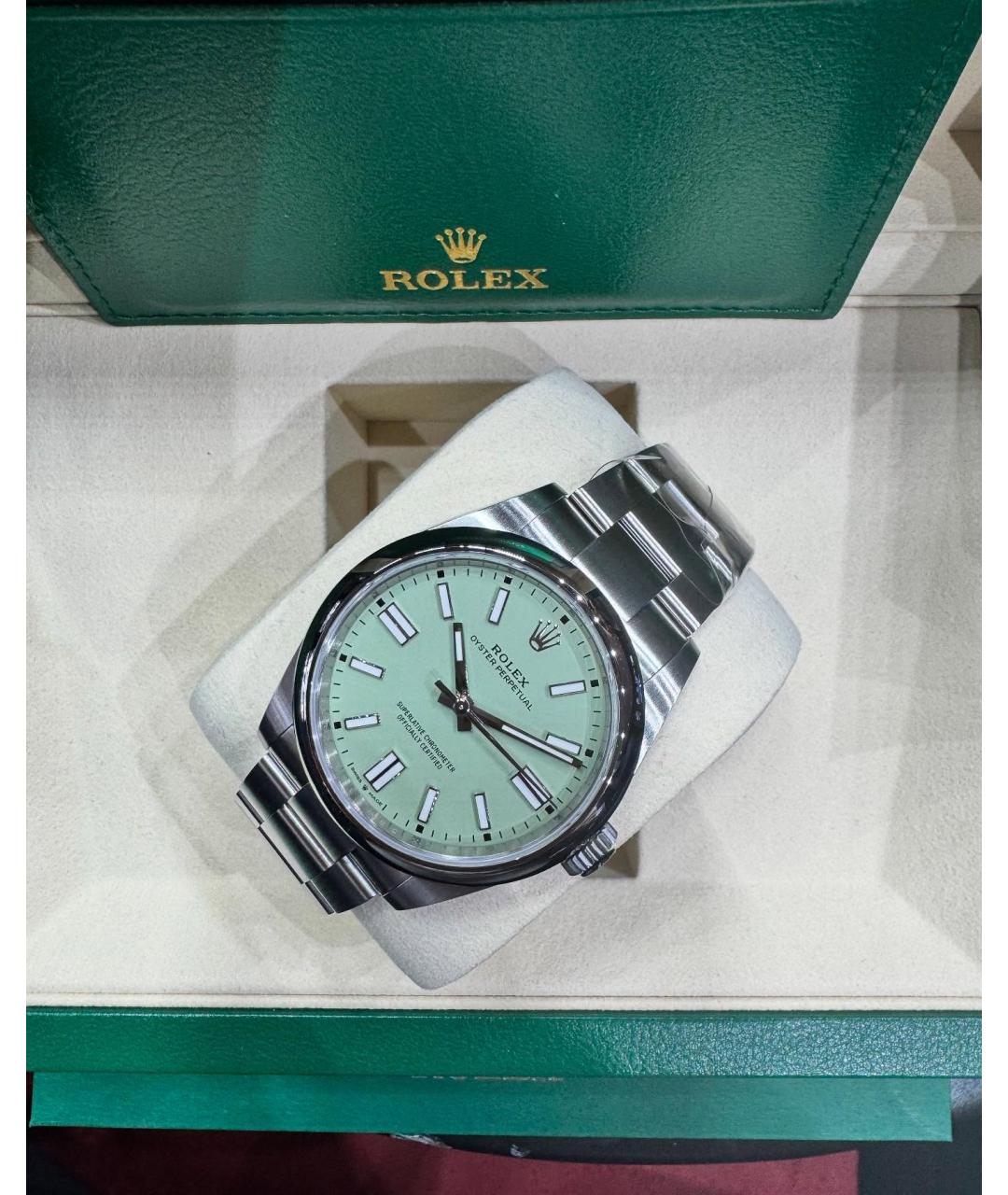 ROLEX Зеленые часы, фото 3