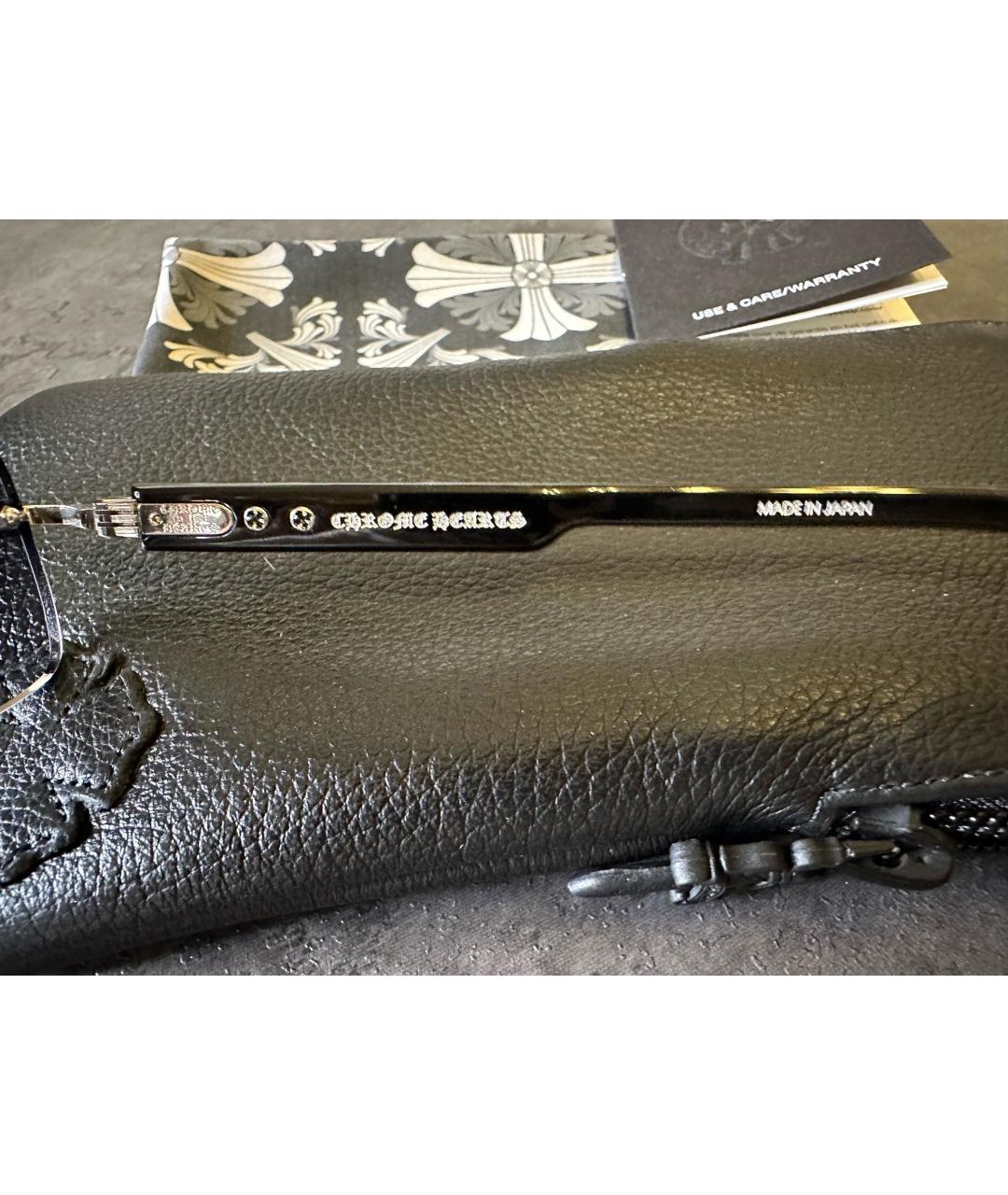 CHROME HEARTS Черные металлические солнцезащитные очки, фото 4