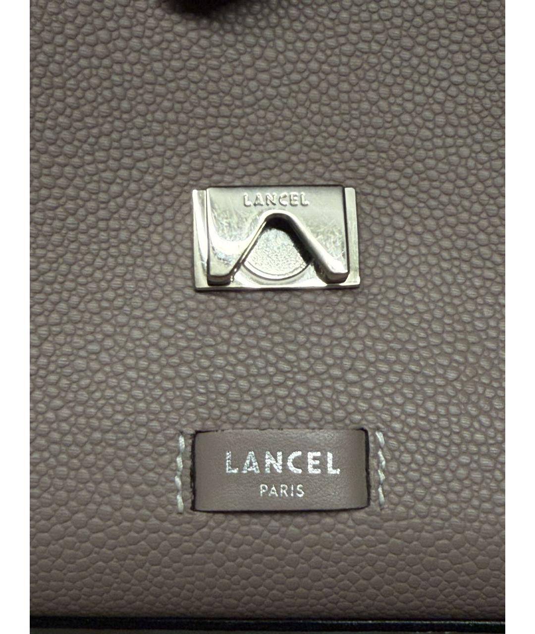 LANCEL Бирюзовая кожаная сумка через плечо, фото 6