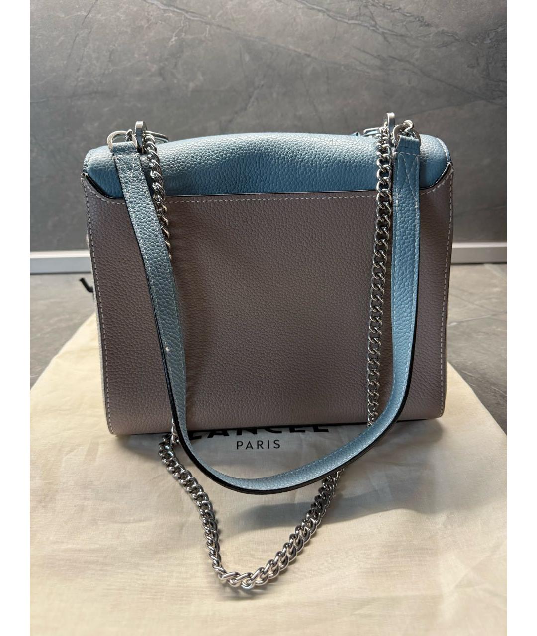 LANCEL Бирюзовая кожаная сумка через плечо, фото 3