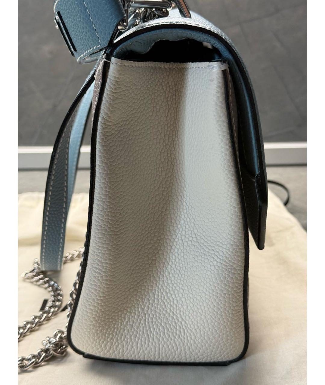 LANCEL Бирюзовая кожаная сумка через плечо, фото 2