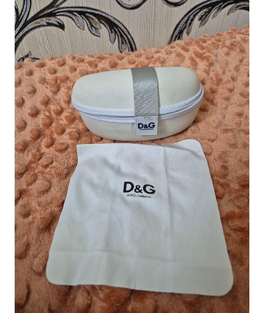 DOLCE&GABBANA Коричневые пластиковые солнцезащитные очки, фото 4