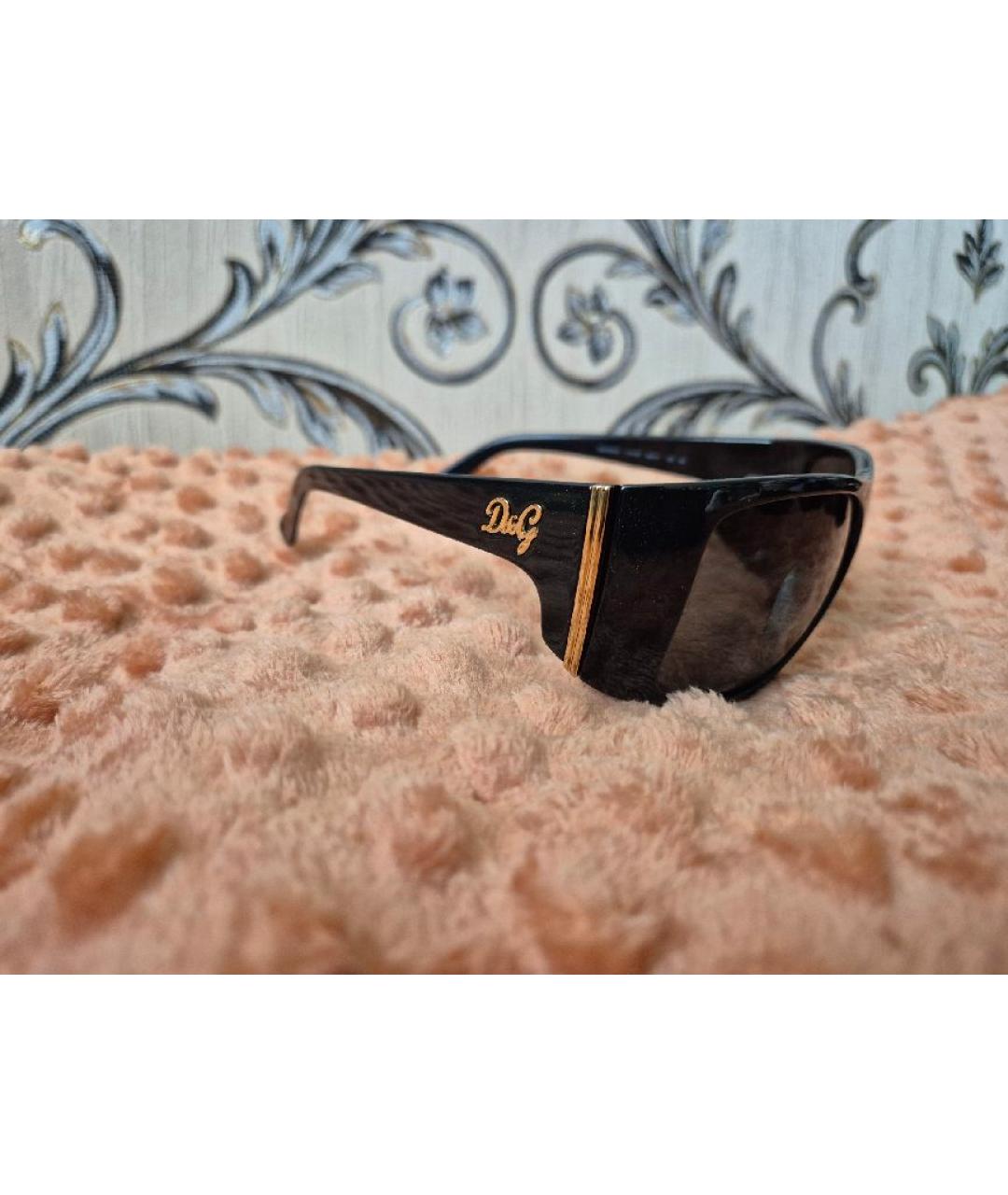 DOLCE&GABBANA Коричневые пластиковые солнцезащитные очки, фото 2