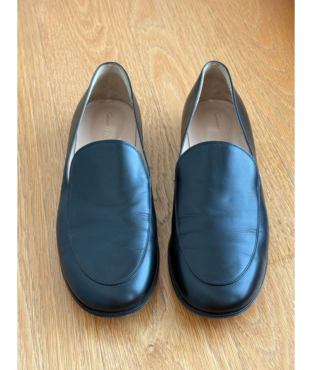 GIANVITO ROSSI Черные кожаные лоферы, фото 2
