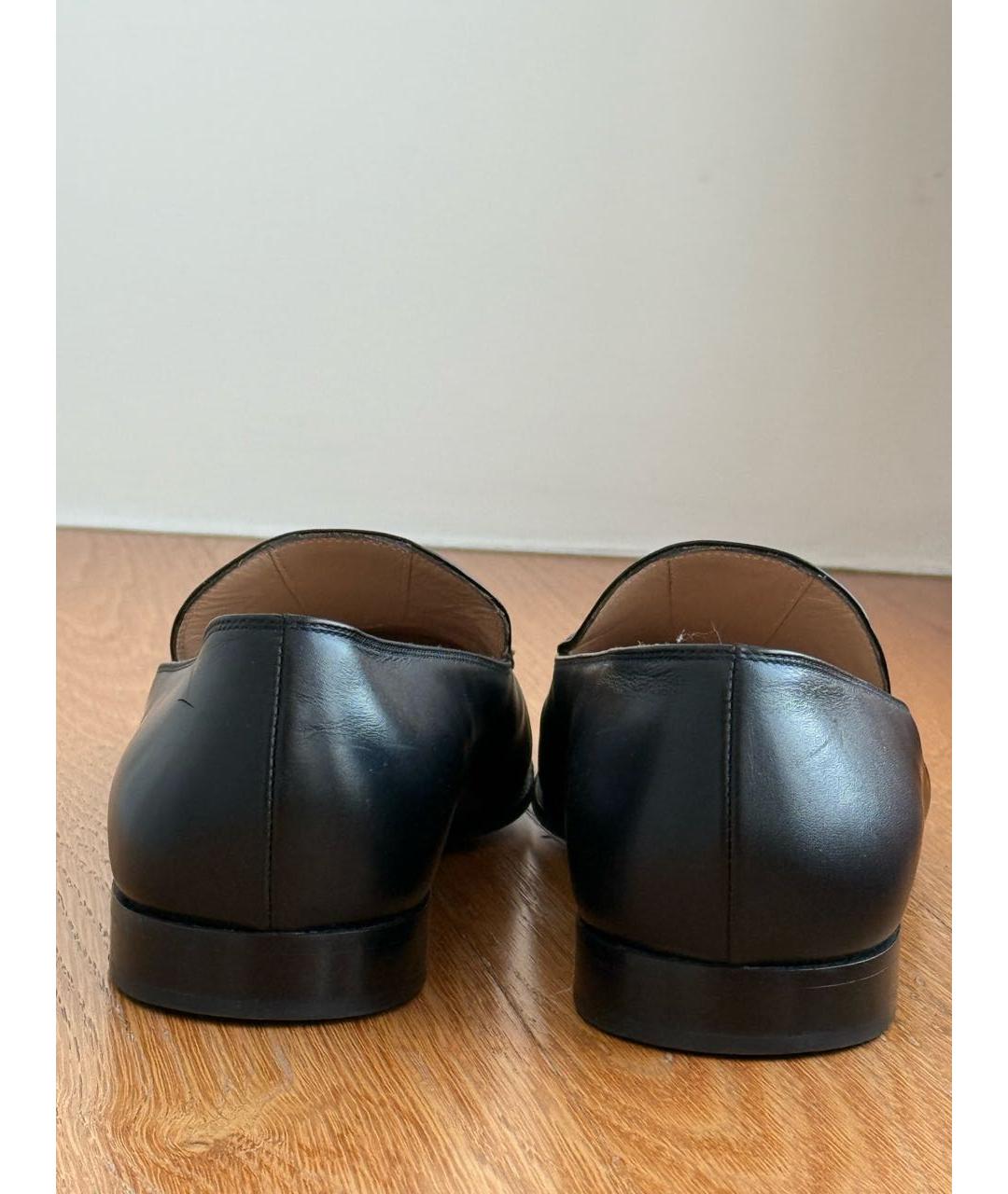 GIANVITO ROSSI Черные кожаные лоферы, фото 4