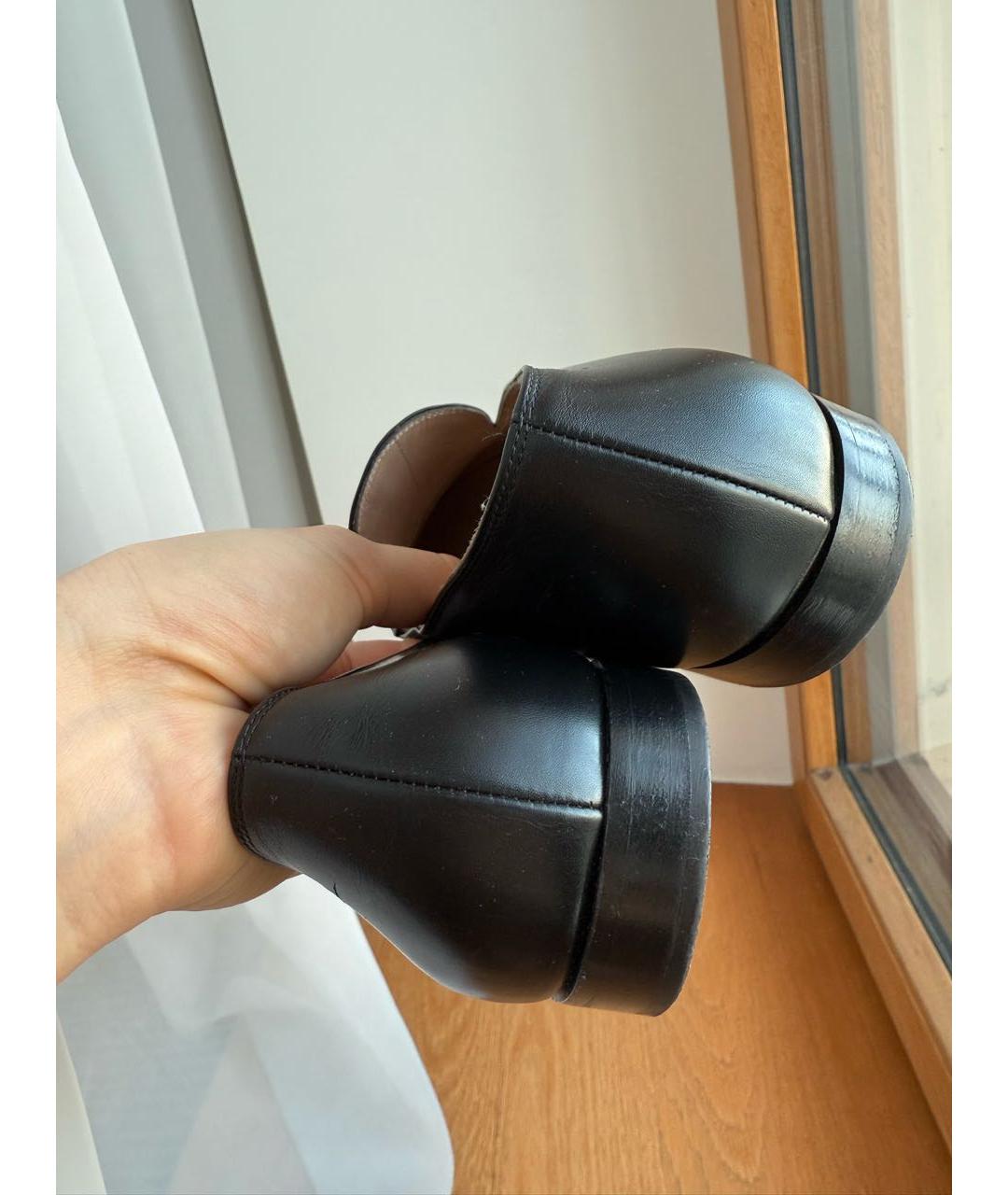 GIANVITO ROSSI Черные кожаные лоферы, фото 5