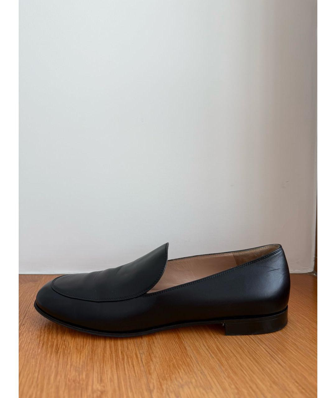 GIANVITO ROSSI Черные кожаные лоферы, фото 8