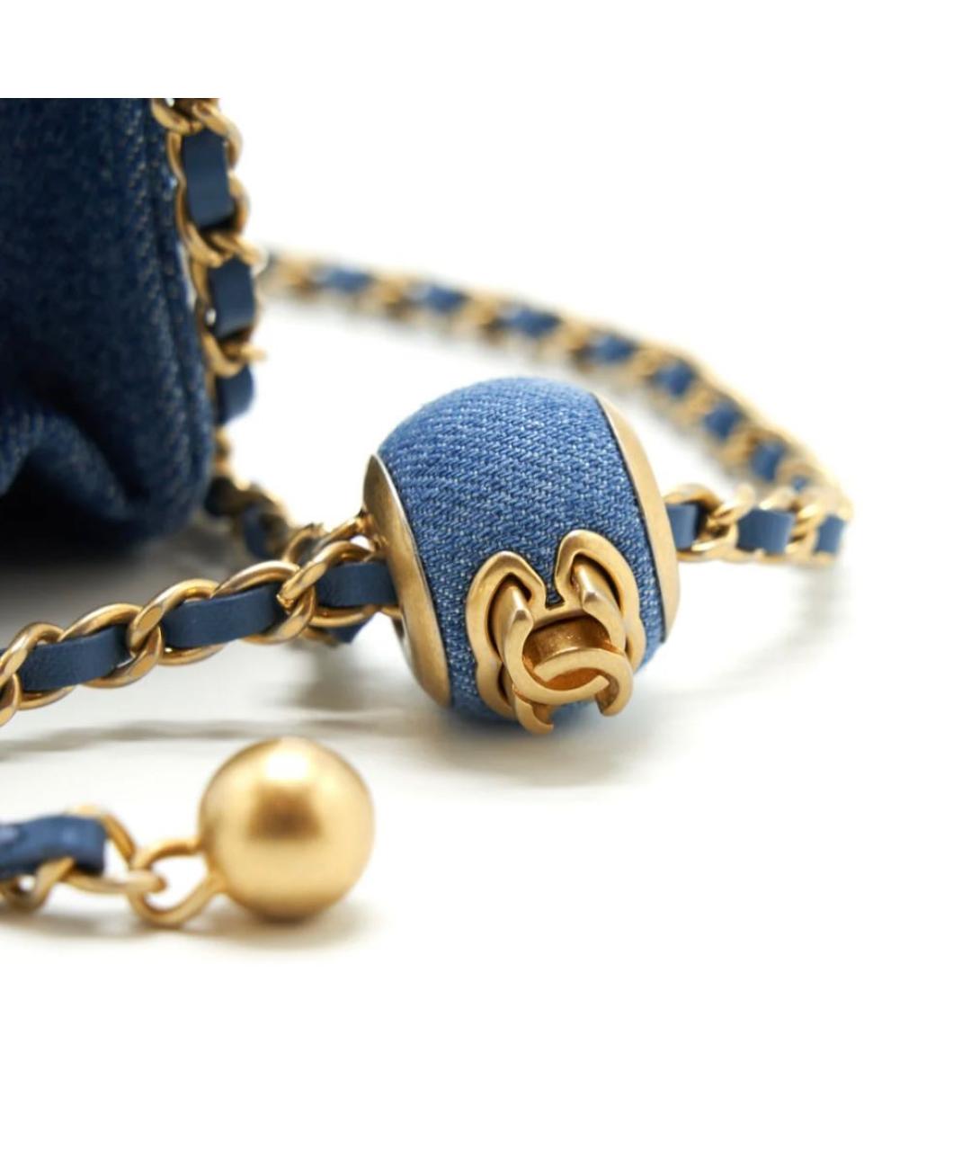 CHANEL Синяя поясная сумка, фото 6