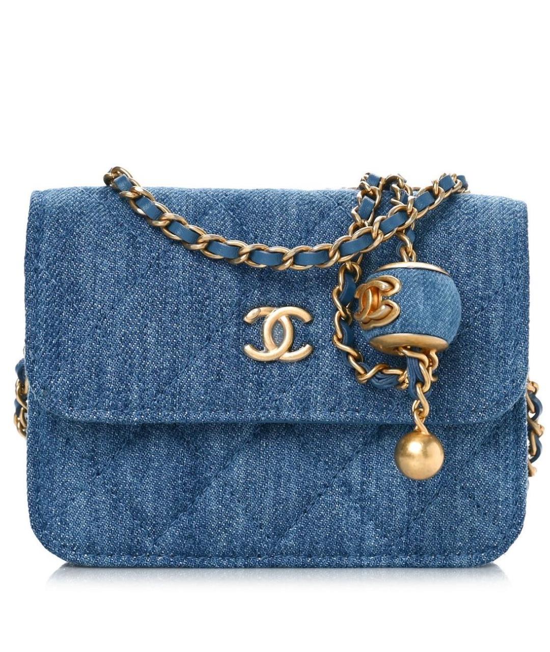 CHANEL Синяя поясная сумка, фото 7