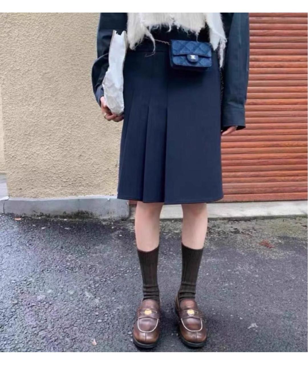 CHANEL Синяя поясная сумка, фото 2