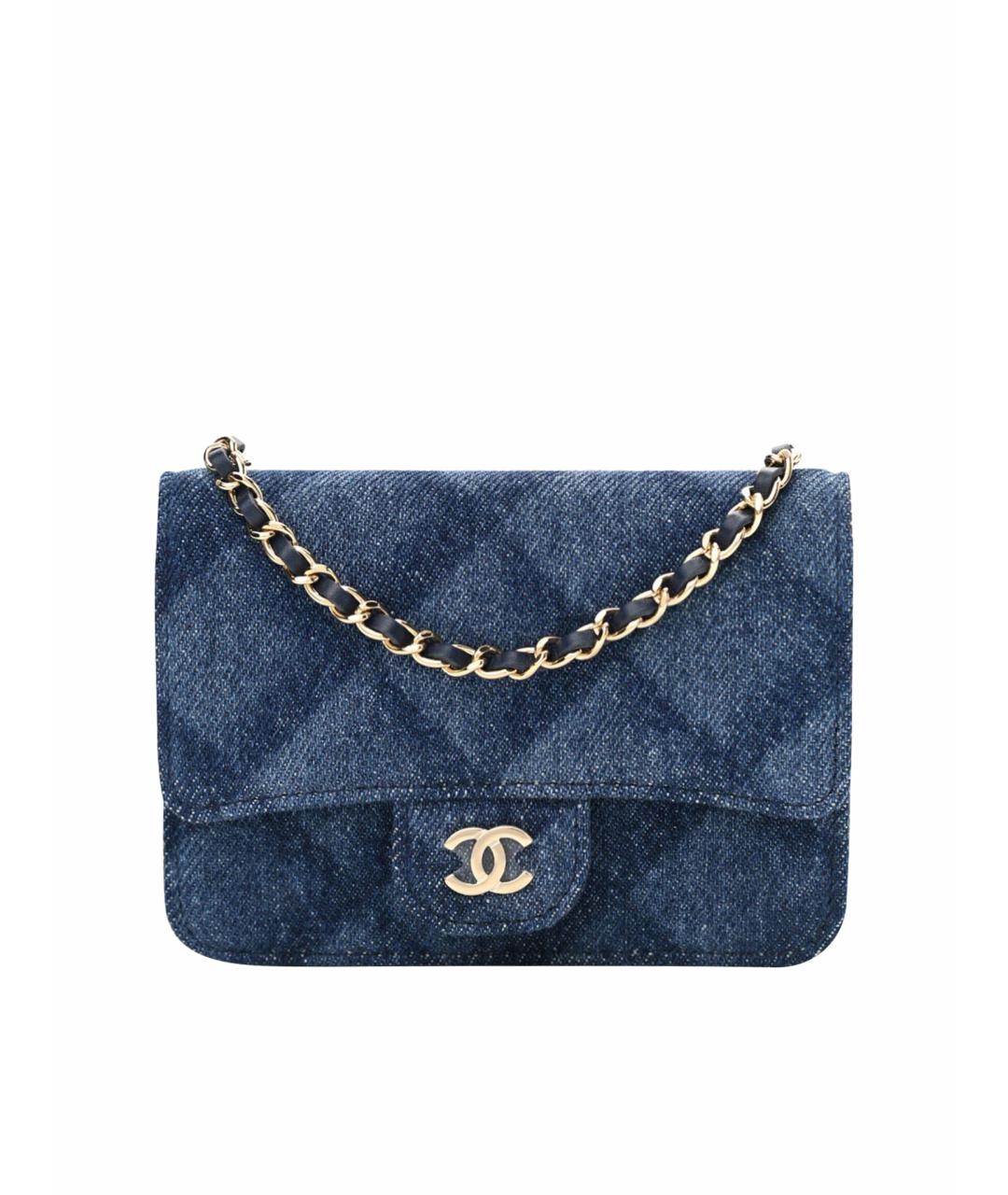 CHANEL Синяя поясная сумка, фото 1