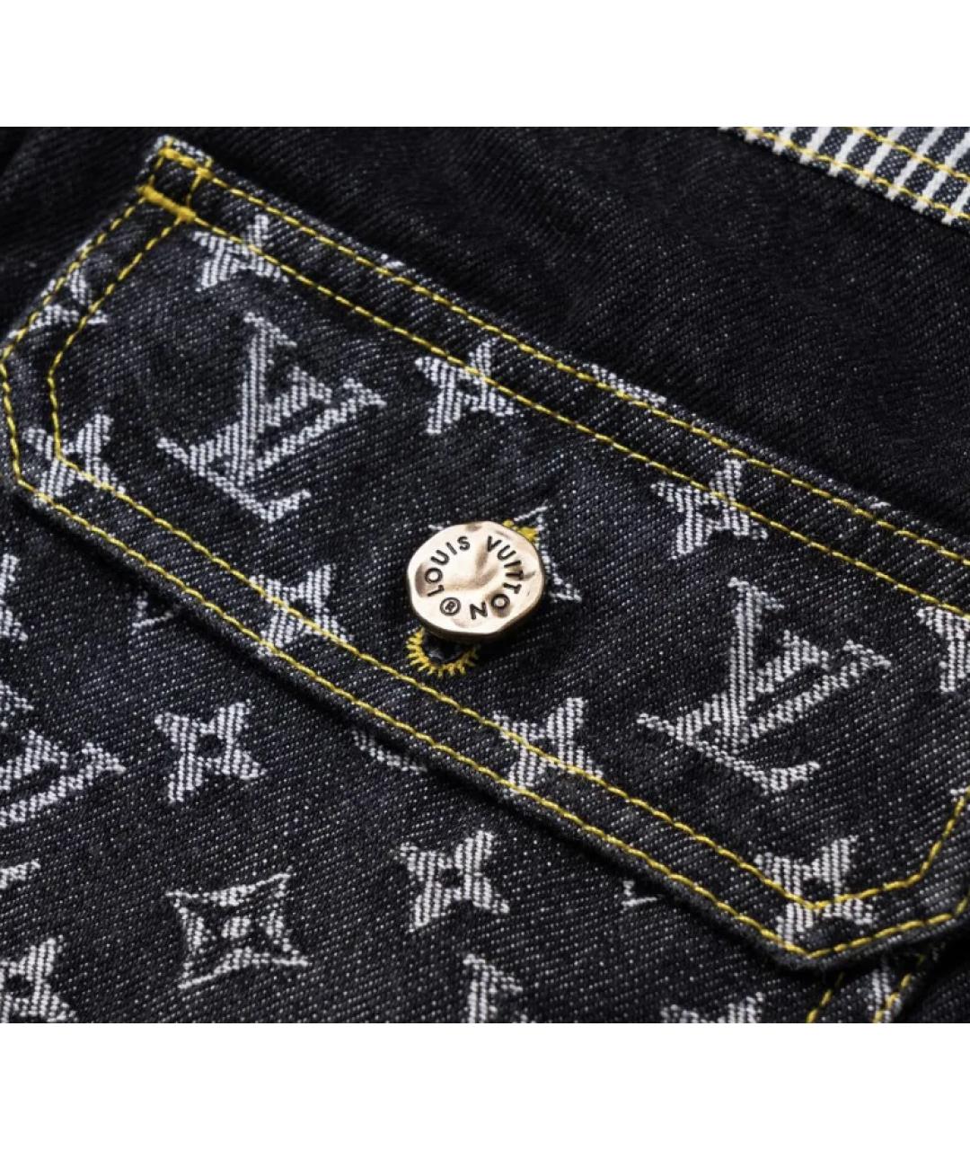 LOUIS VUITTON Черная хлопковая куртка, фото 7