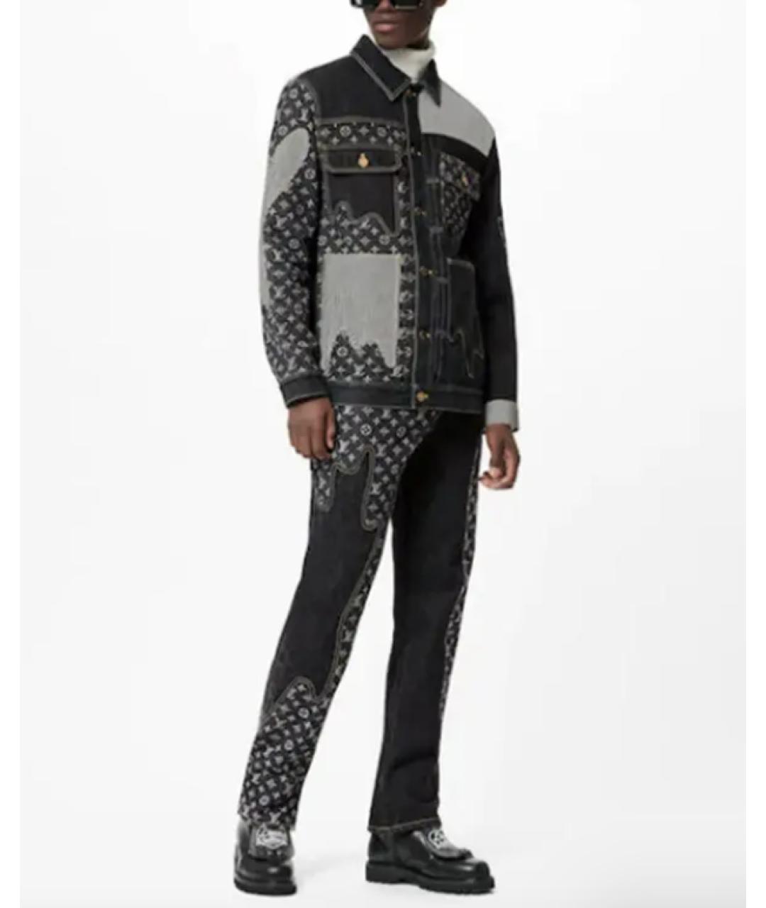 LOUIS VUITTON Черная хлопковая куртка, фото 9