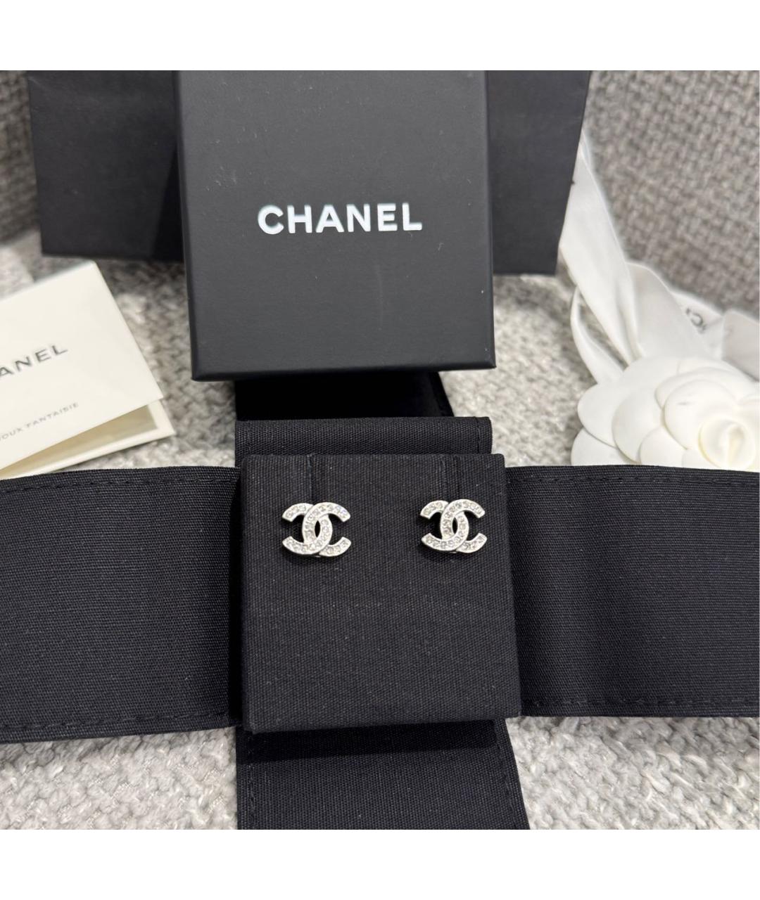 CHANEL Металлические серьги, фото 2