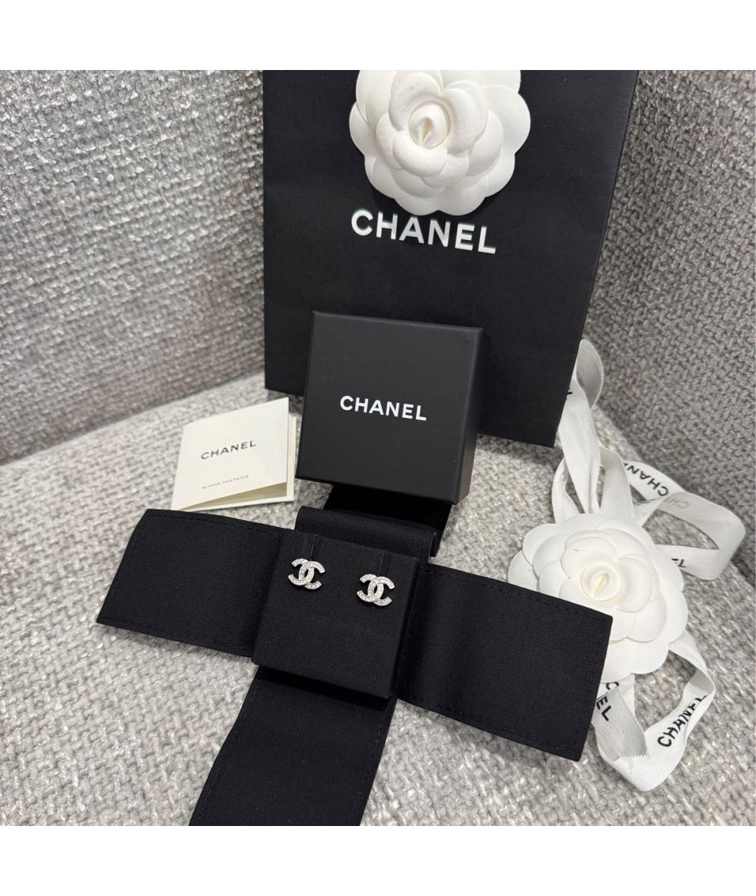 CHANEL Металлические серьги, фото 3