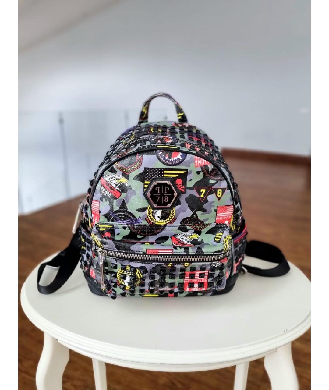 PHILIPP PLEIN Мульти кожаный рюкзак, фото 10