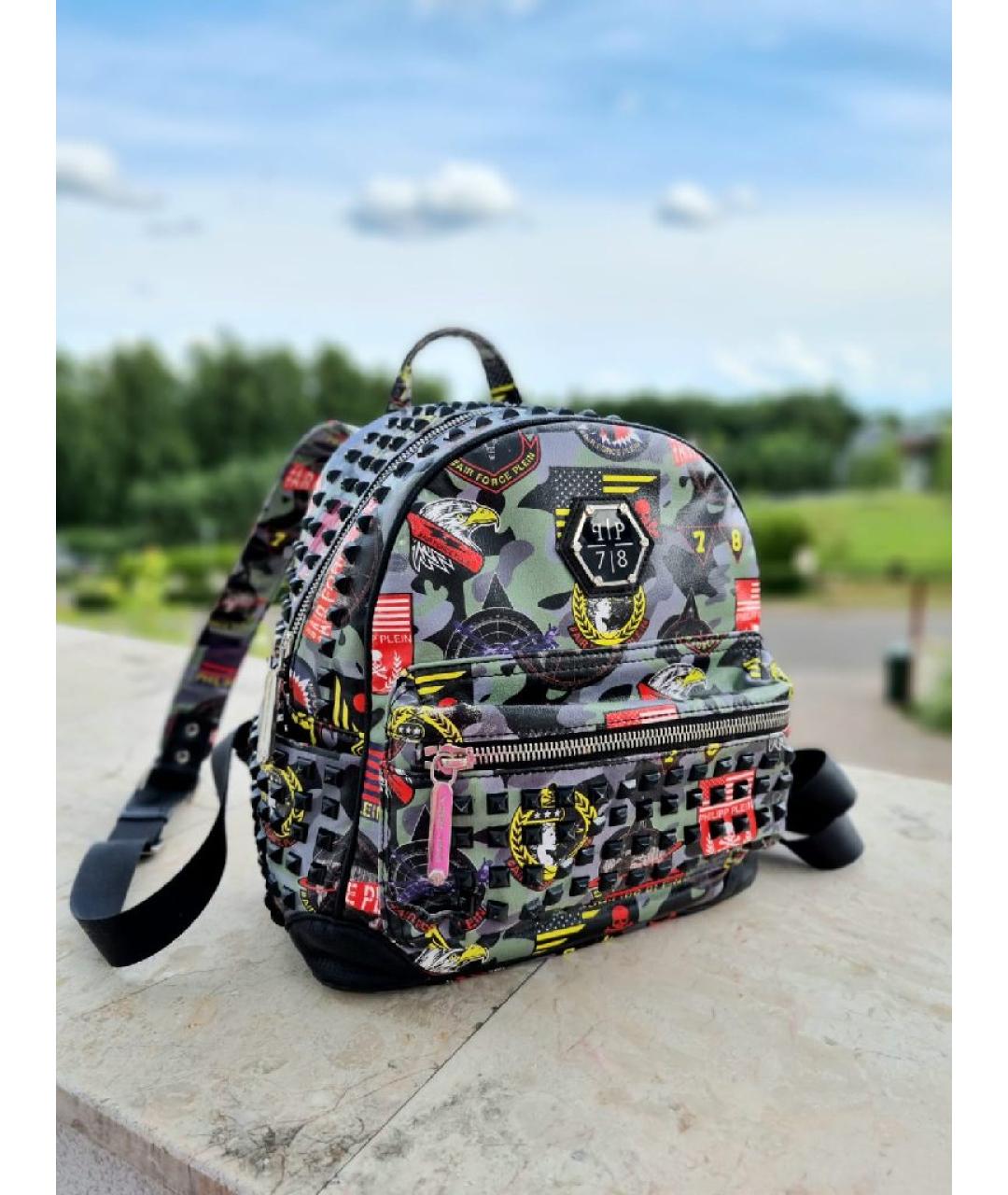 PHILIPP PLEIN Мульти кожаный рюкзак, фото 2